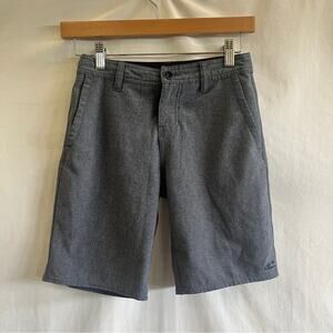 O'Neill Hybrid Heathered Blue Boys Shorts Size 24 Casual Golf Preppy Summer